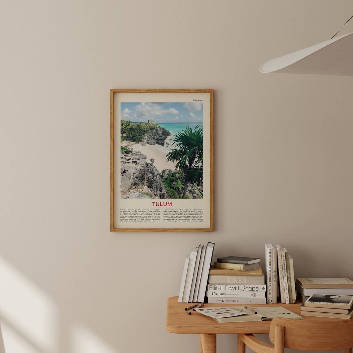 Tulum Mexico Caribbean Beach Mayan Ruins Film Photo Travel Poster - Image 2