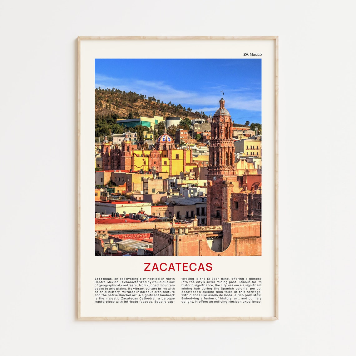 Zacatecas Print Film Photo Zacatecas Wall Art Zacatecas Poster Zacatecas Photo Zacatecas Poster Print Mexico Poster Print