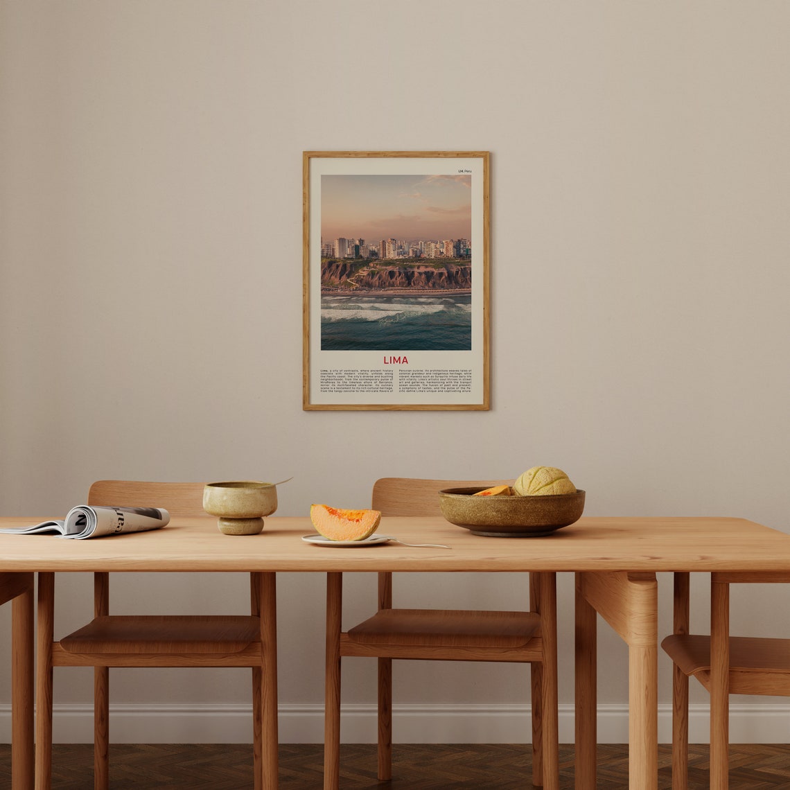 Lima Peru Coastal Cliffs Ocean Cityscape Miraflores Photo Poster - Image 4