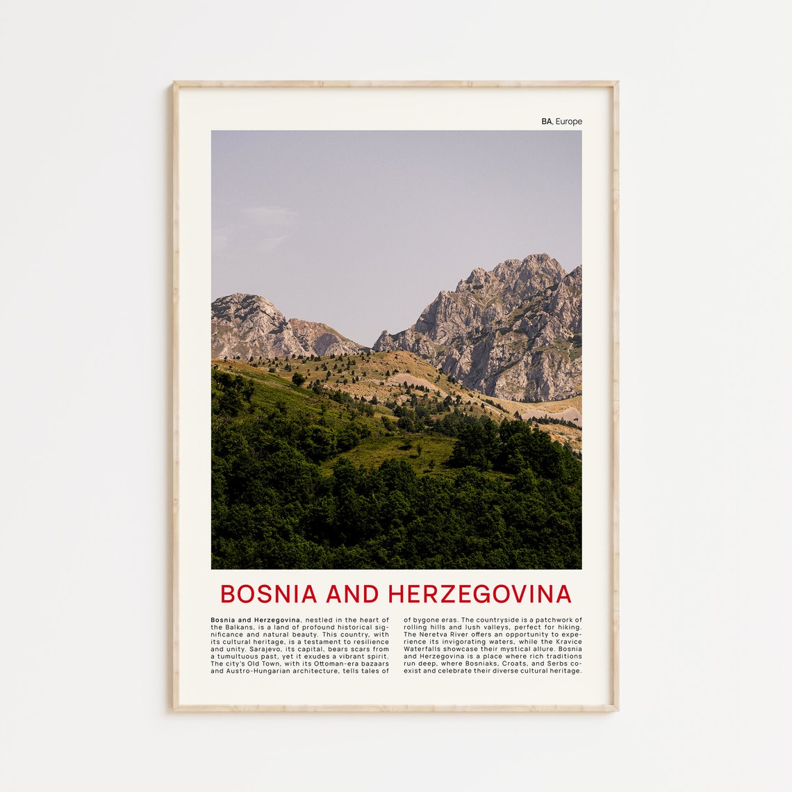 Bosnia And Herzegovina Print Film Photo Bosnia And Herzegovina Wall Art Bosnia And Herzegovina Poster Bosnia And Herzegovina Photo Print