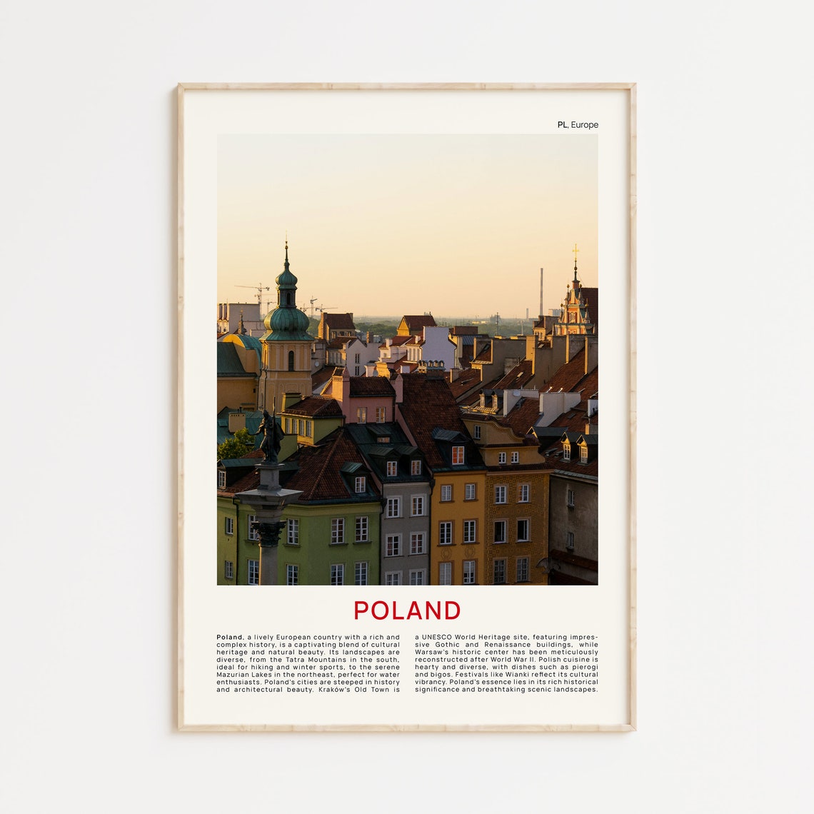 Poland Print Film Photo Poland Wall Art Poland Poster Poland Photo Poland Poster Print Poland Wall Decor Poland Art Print