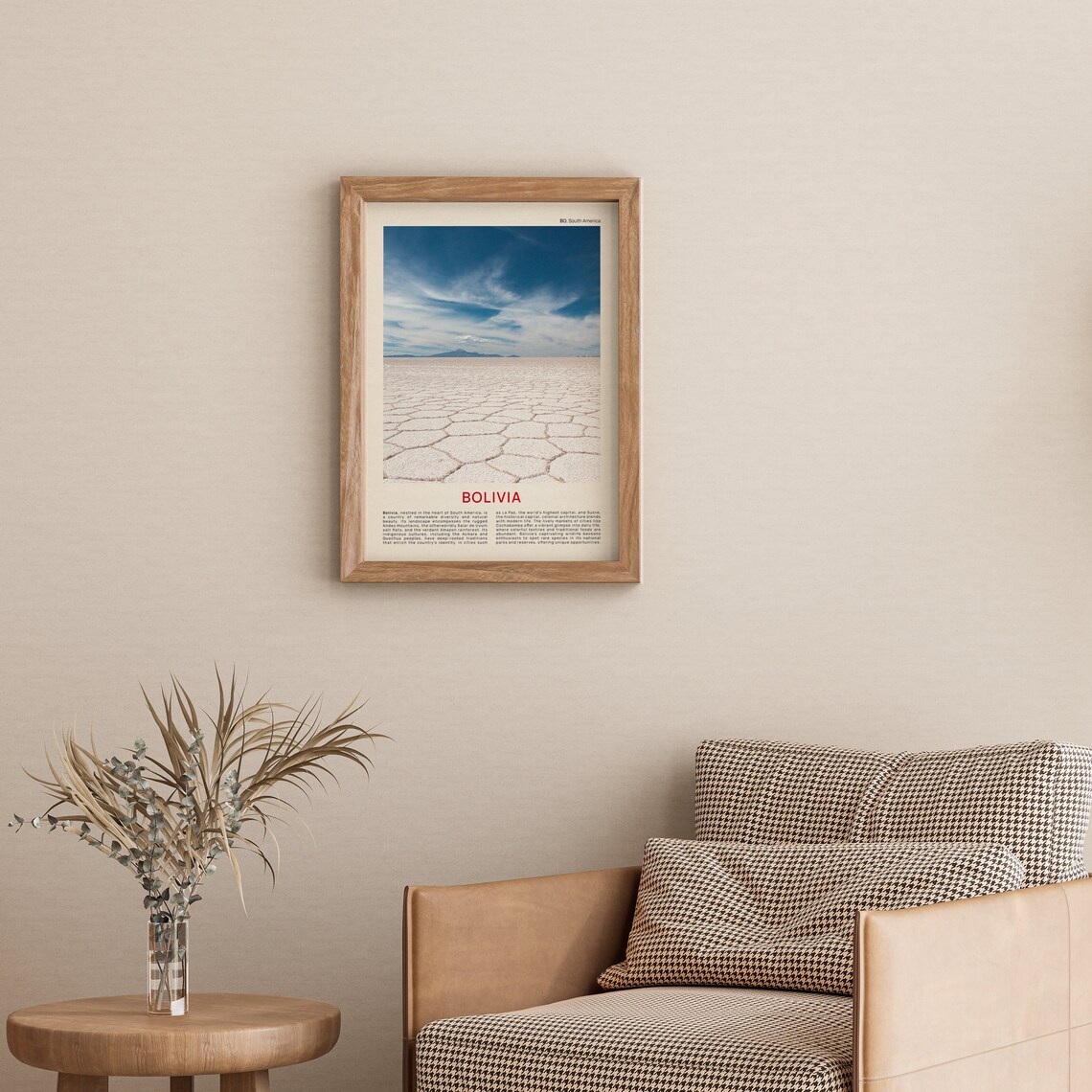 Bolivia Salar De Uyuni Vast Salt Flats Film Photo Travel Poster - Image 3
