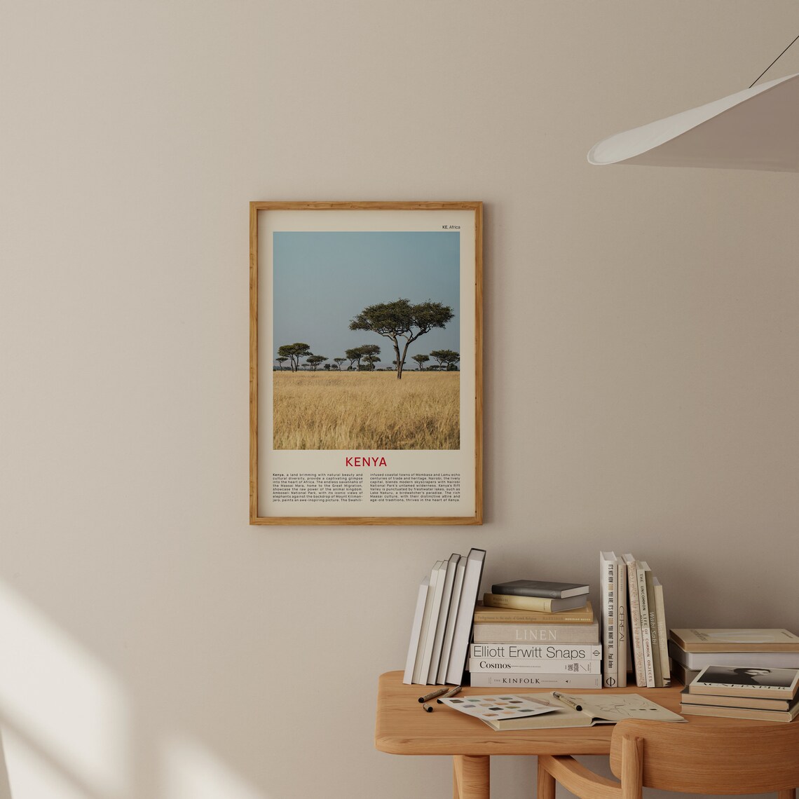 Kenya Maasai Mara Acacia Trees Golden Savanna Safari Photo Poster - Image 2
