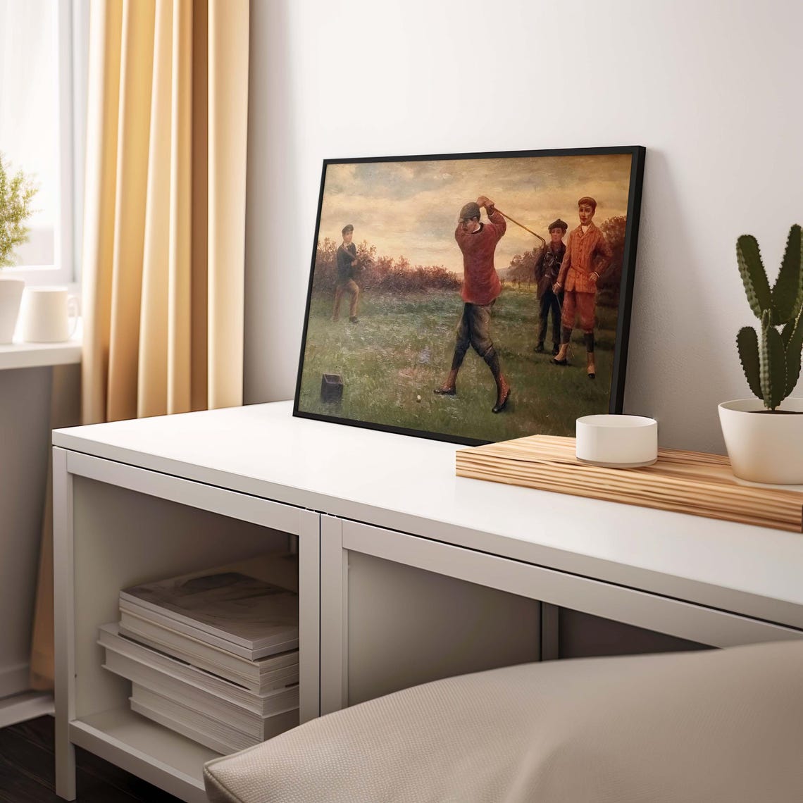Vintage Golf Art Print, Classic Sports Decor - Image 2