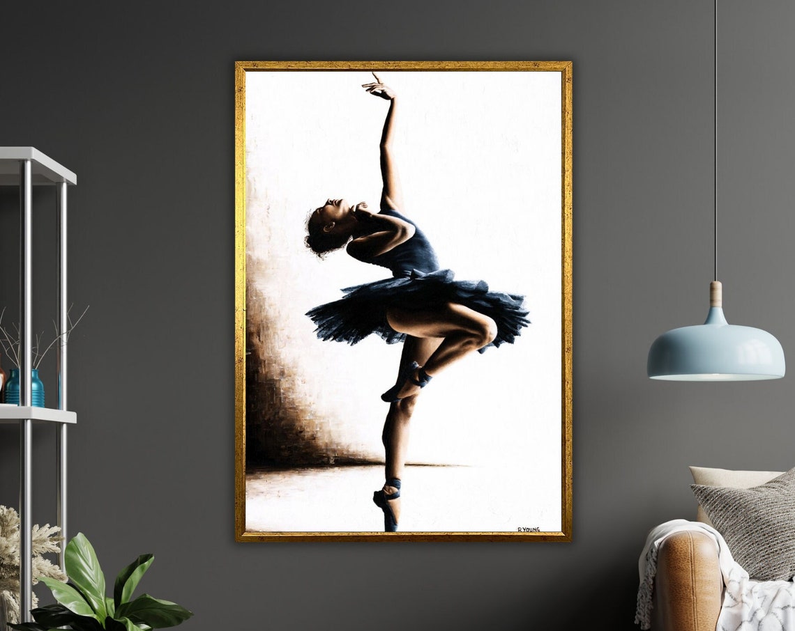 Ballerina Art Ballet Dancer Painting Wall Decor Dance Lover Gift