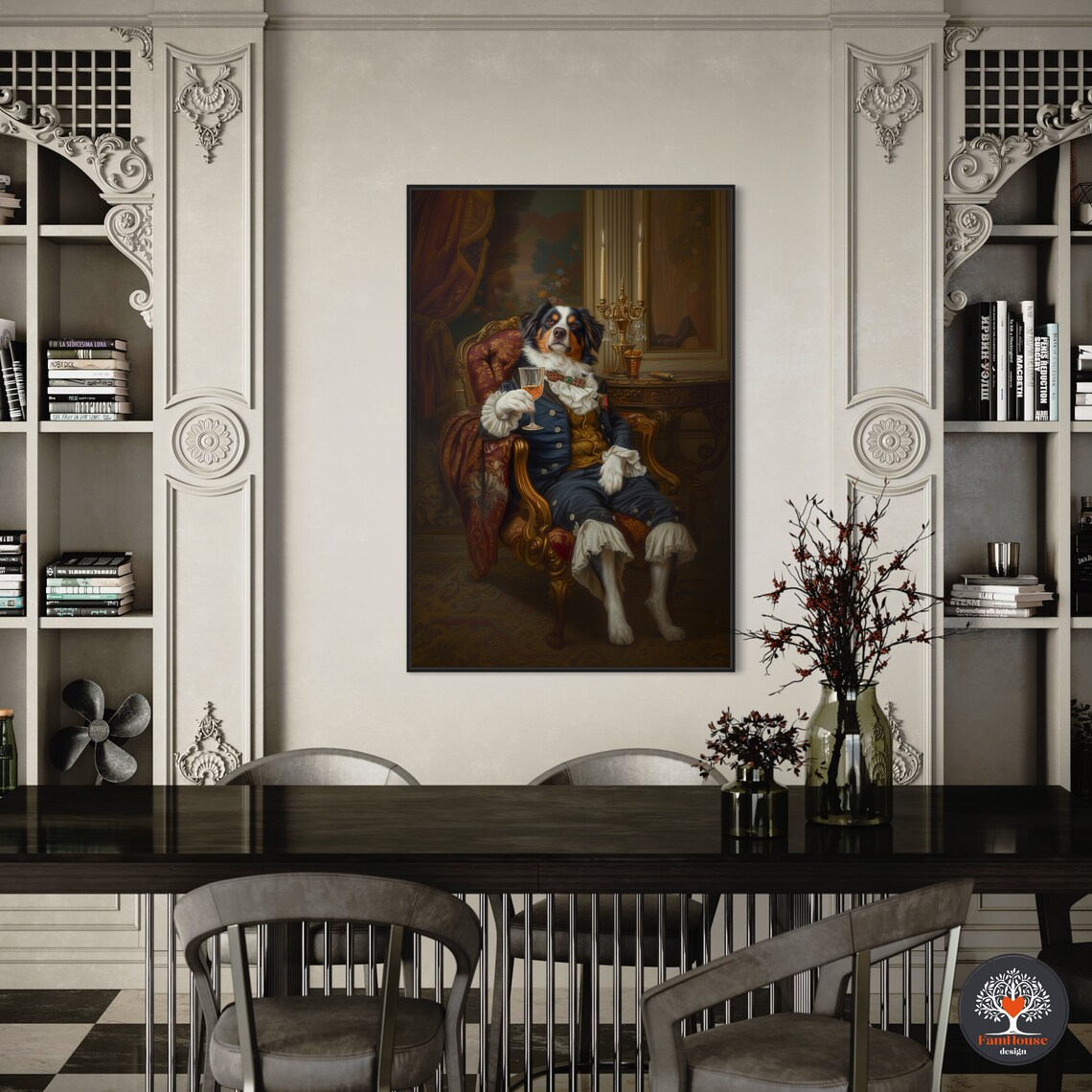 Victorian Australian Shepherd Custom Pet Portrait Art Print - Image 5