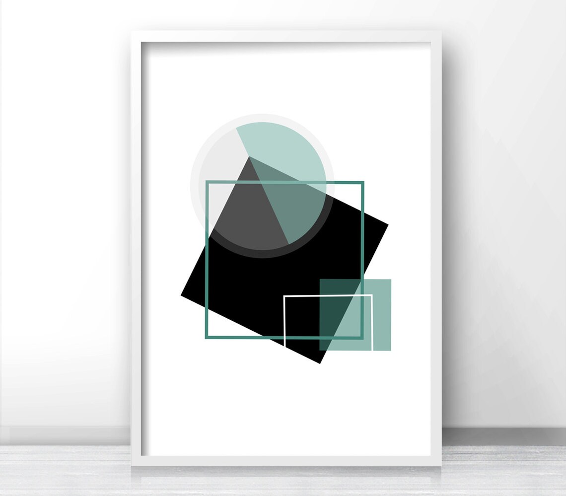 Abstract Geometric Modern Wall Art Poster Print - Image 4