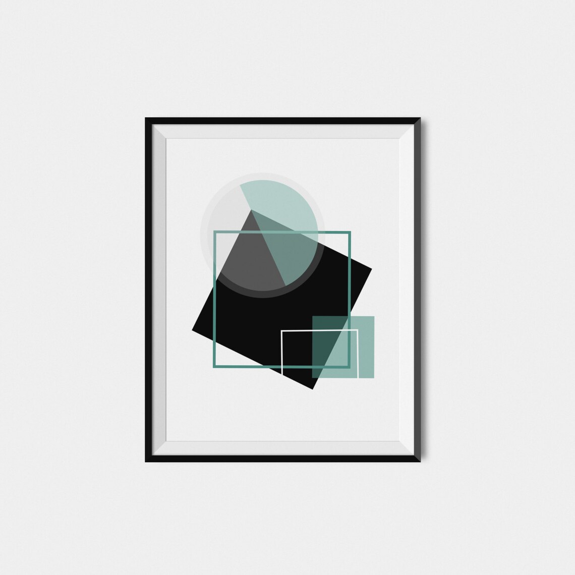 Abstract Geometric Modern Wall Art Poster Print - Image 2