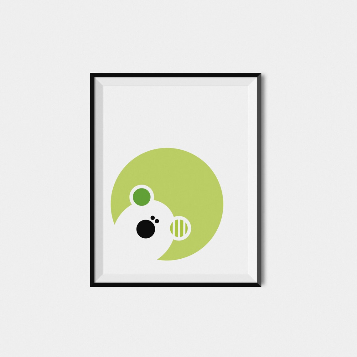 Bear Nursery Art Print, Modern Kids Room Decor - Image 2