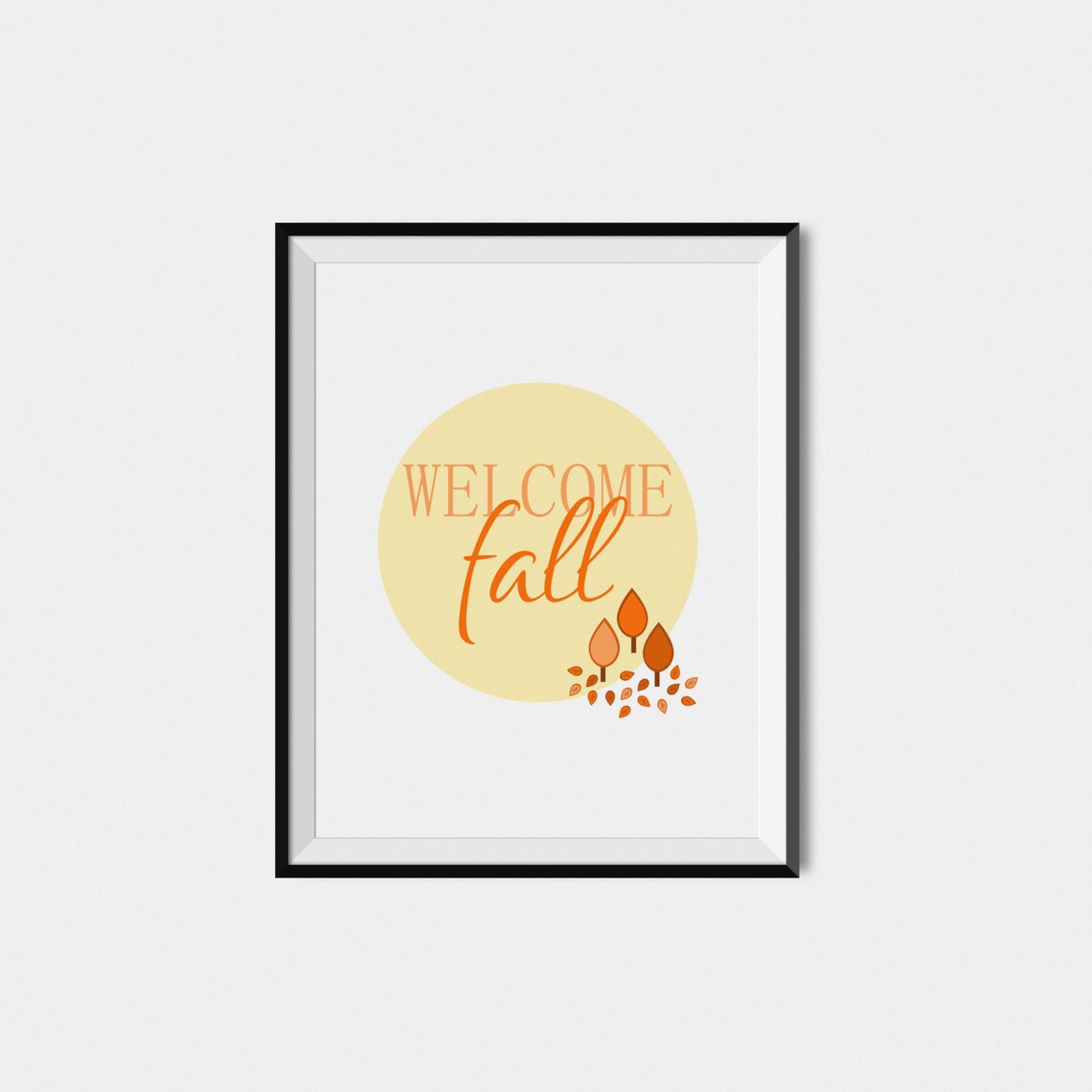 Welcome Fall Art Print, Autumn Seasonal Decor - Image 3