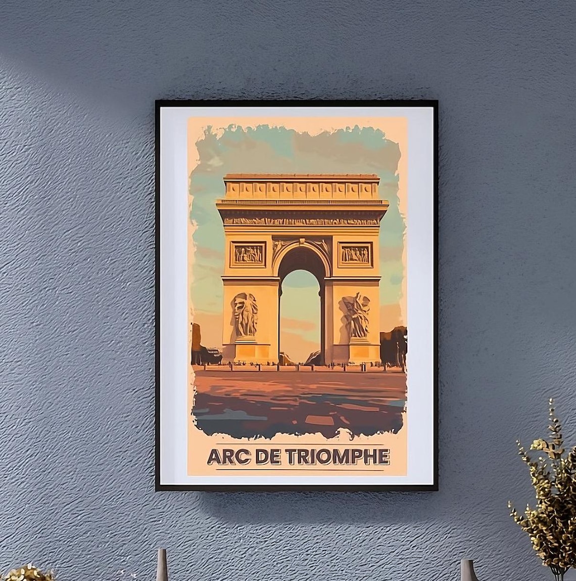 Vintage Arc De Triomphe, Majestic Parisian Paris