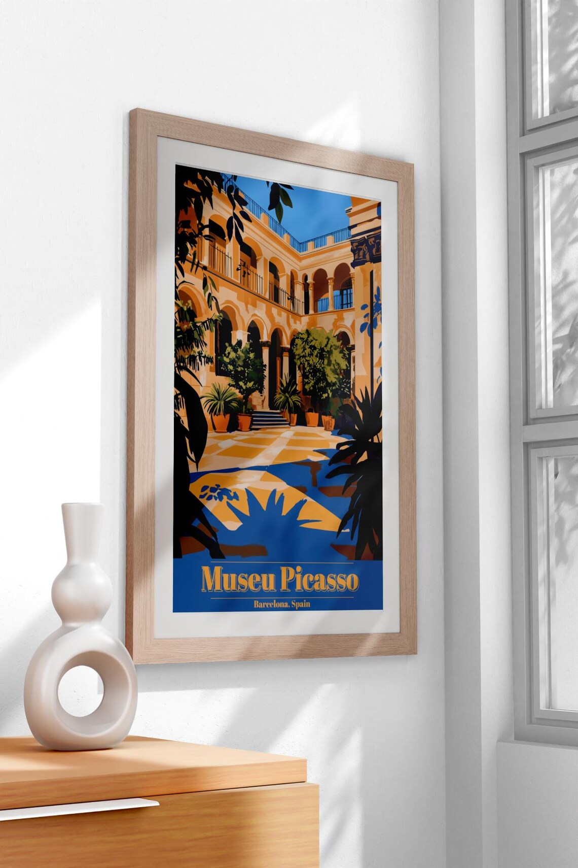 Vintage Picasso Museum Barcelona Travel Poster - Image 3