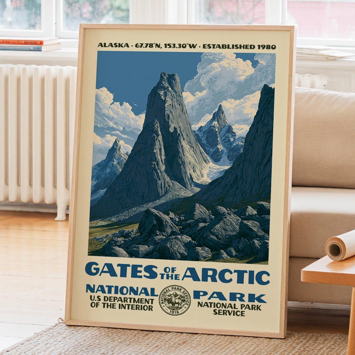Gates Of The Arctic National Park Alaska Jagged Peak Art Poster