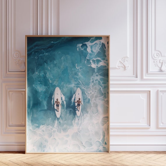Surf Poster Coastal Wall Art For Beachy Room Decor Surf And Wave Print Above Couch Art For Coastal Style Beach Print