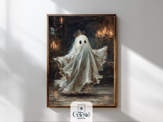 Elegant In Crown Gothic Halloween Wall Art