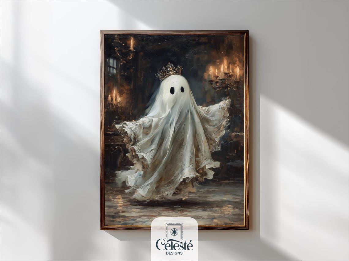 Elegant In Crown Gothic Halloween Wall Art