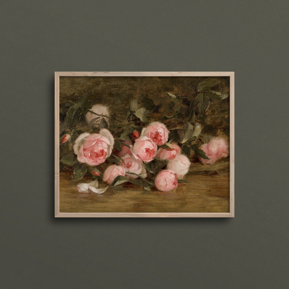 Tabletop Peonies, Vintage Spring Floral Art Print - Image 2