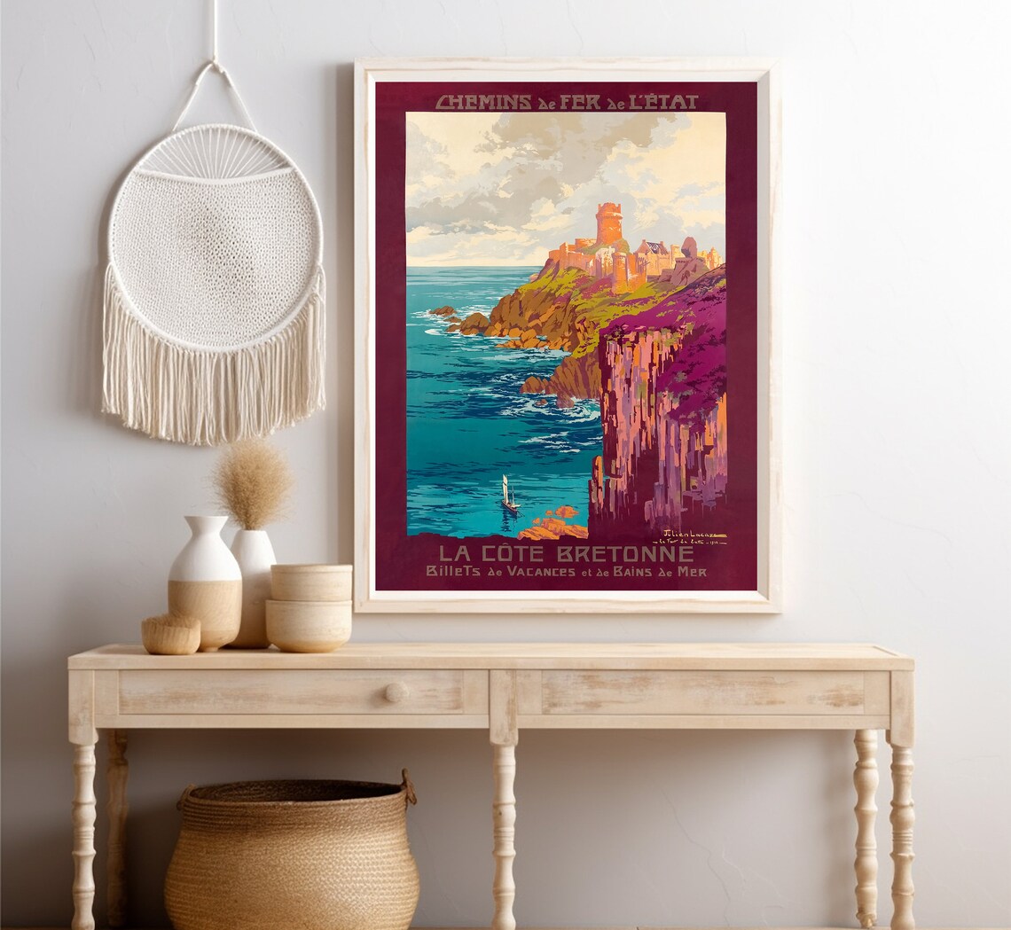La Cote D Bretagne Vintage Travel Poster - Image 4