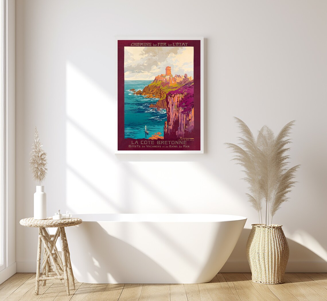 La Cote D Bretagne Vintage Travel Poster - Image 2