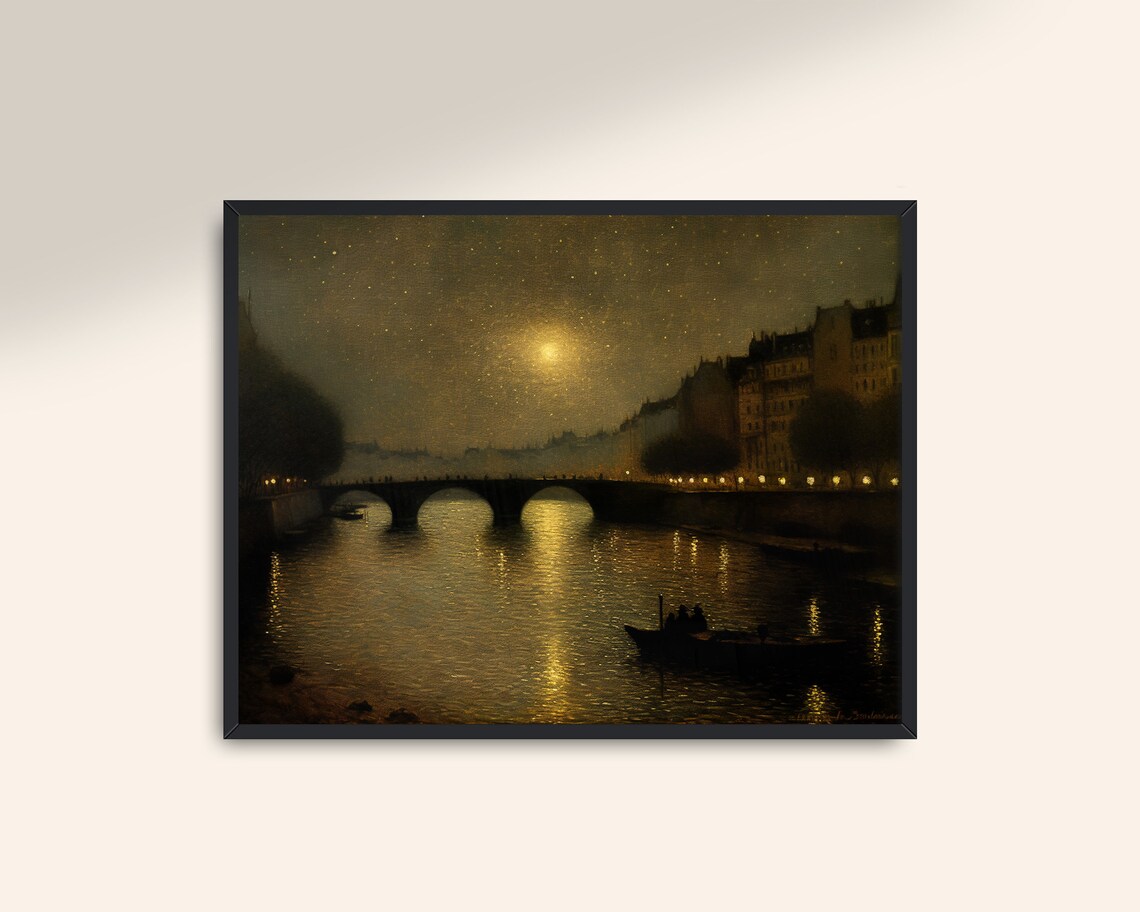 Vintage Moody Landscape Dark Academia Art Print - Image 2