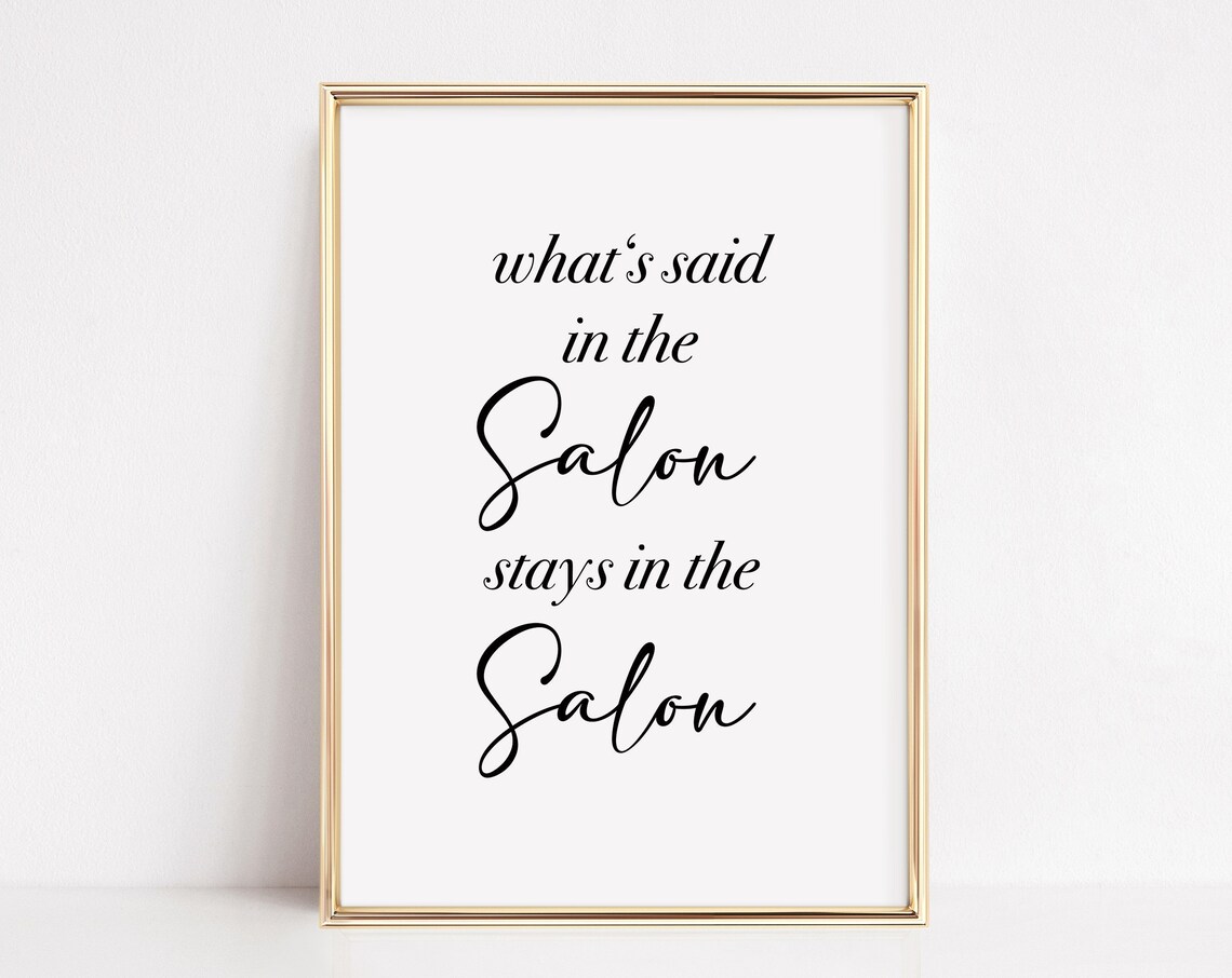 Funny Nail Salon Typography Print for Nail Tech Decor