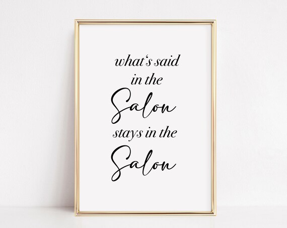 Funny Nail Salon Typography Print for Nail Tech Decor