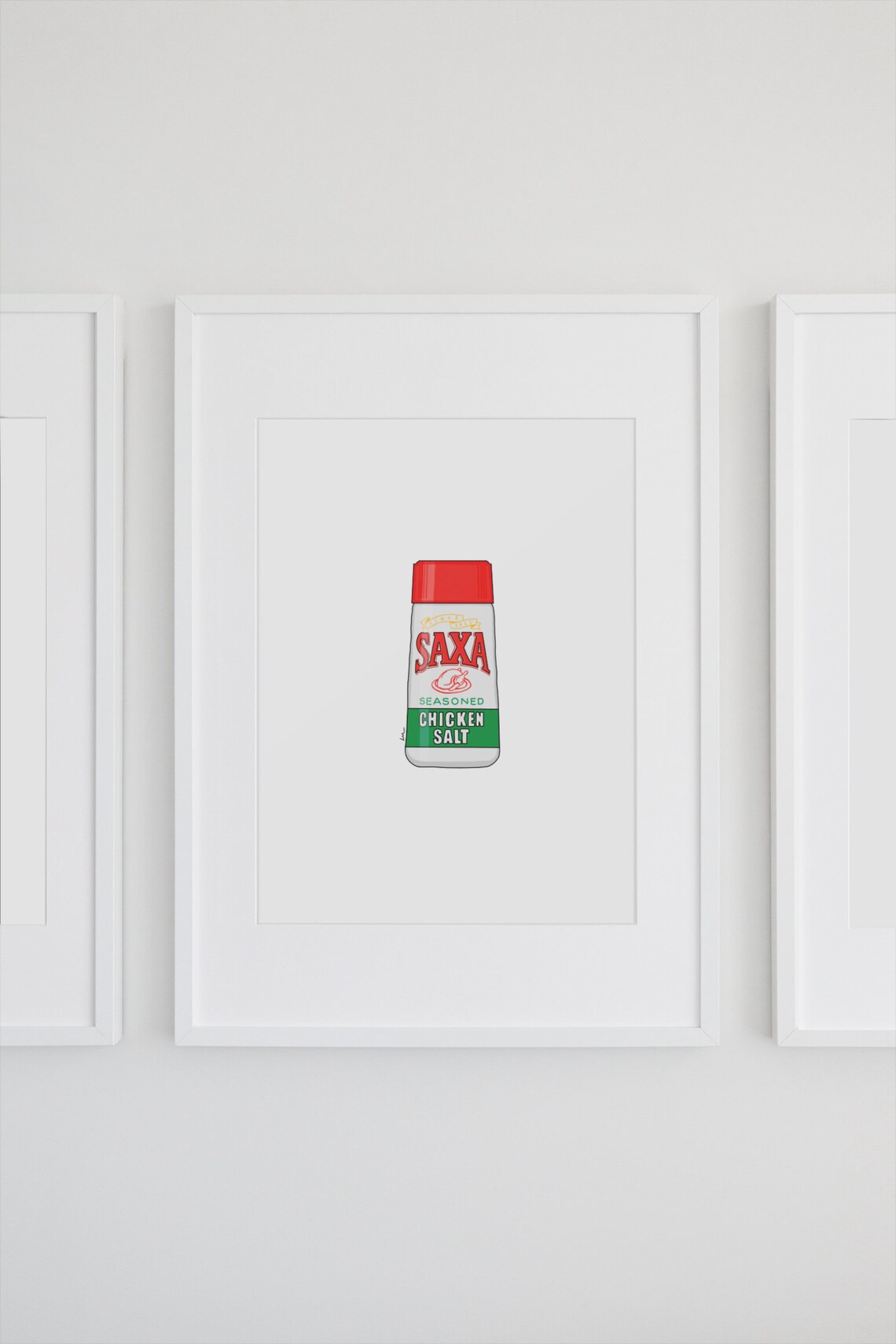 Chicken Salt Illustration, Australian Home Decor