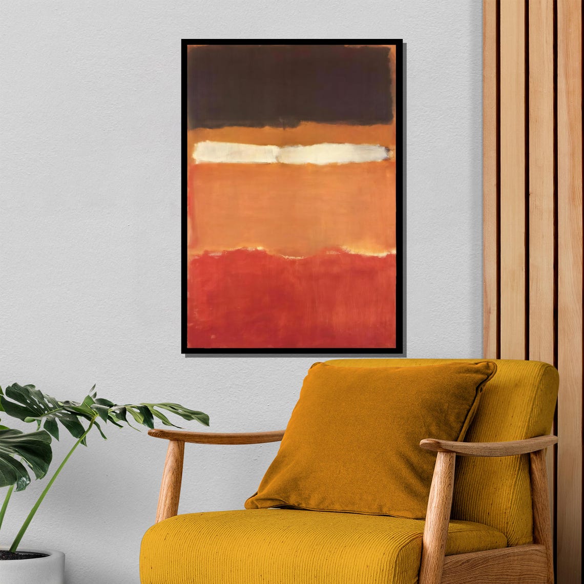 Mark Rothko Orange And Red Abstract Painting Warm And Bold Art Gift For Contemporary Spaces - Image 4