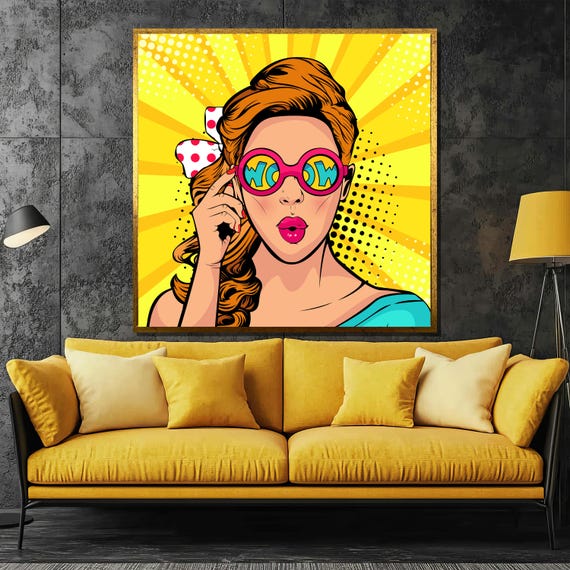 Tattooed Woman Painting Bold And Edgy Modern Wall Art For Contemporary Home Decor And Unique Gift Ideas