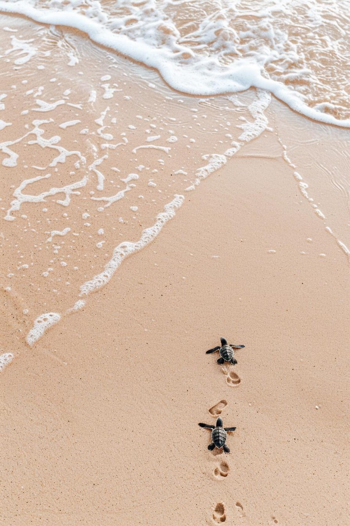 Beach Sea Turtles Art Print, Ocean Beach Decor - Image 2