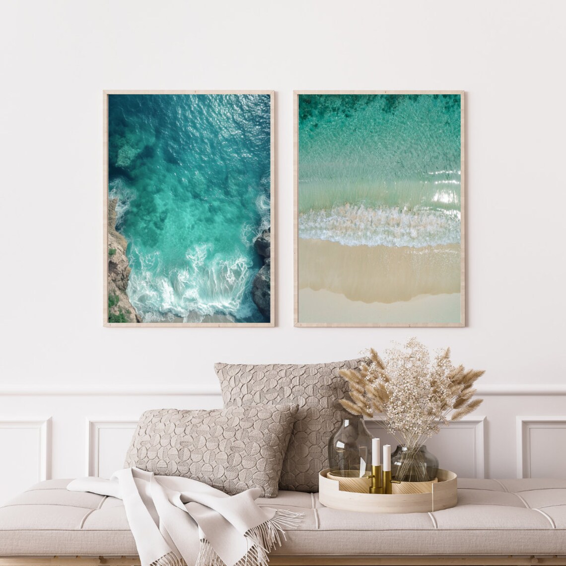 Beach Sea View Poster, Coastal Wall Art Print - Image 3