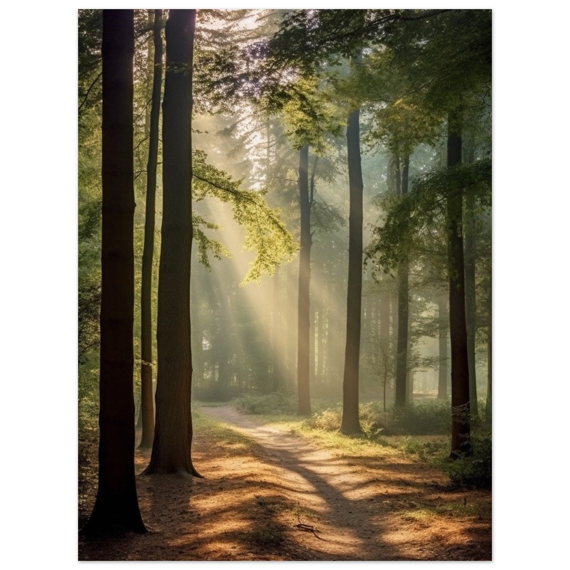 Nature Picture Forest Poster On Matte Premium Paper Decoration Wall Decoration - Image 2