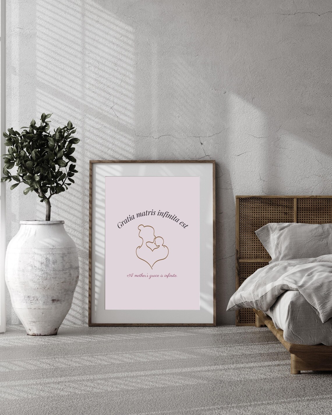 Gratia Matris Infinita Est Latin Quote for Mom