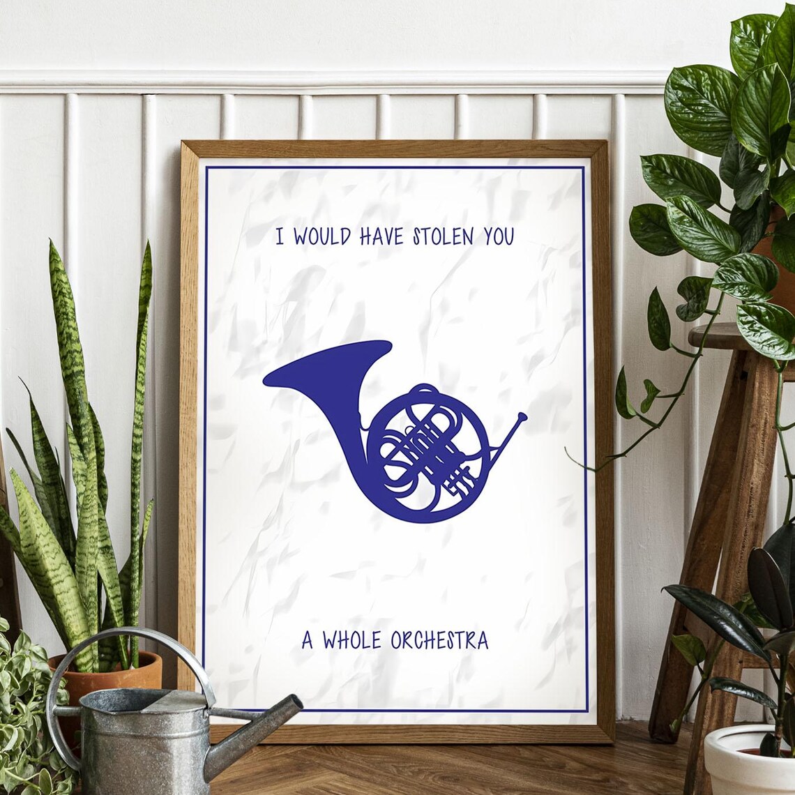 French Horn Orchestra Funny Quote Musician Room Decor Poster