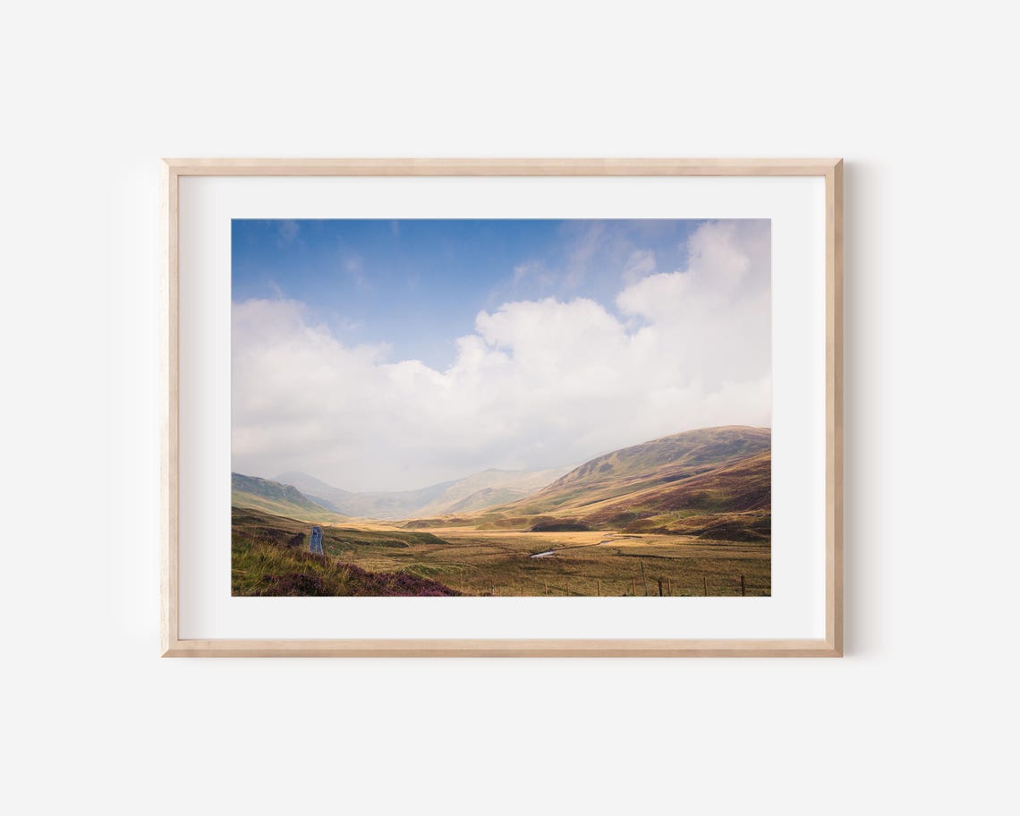 Glencoe Scottish Highlands Golden Valley Landscape Photography Print
