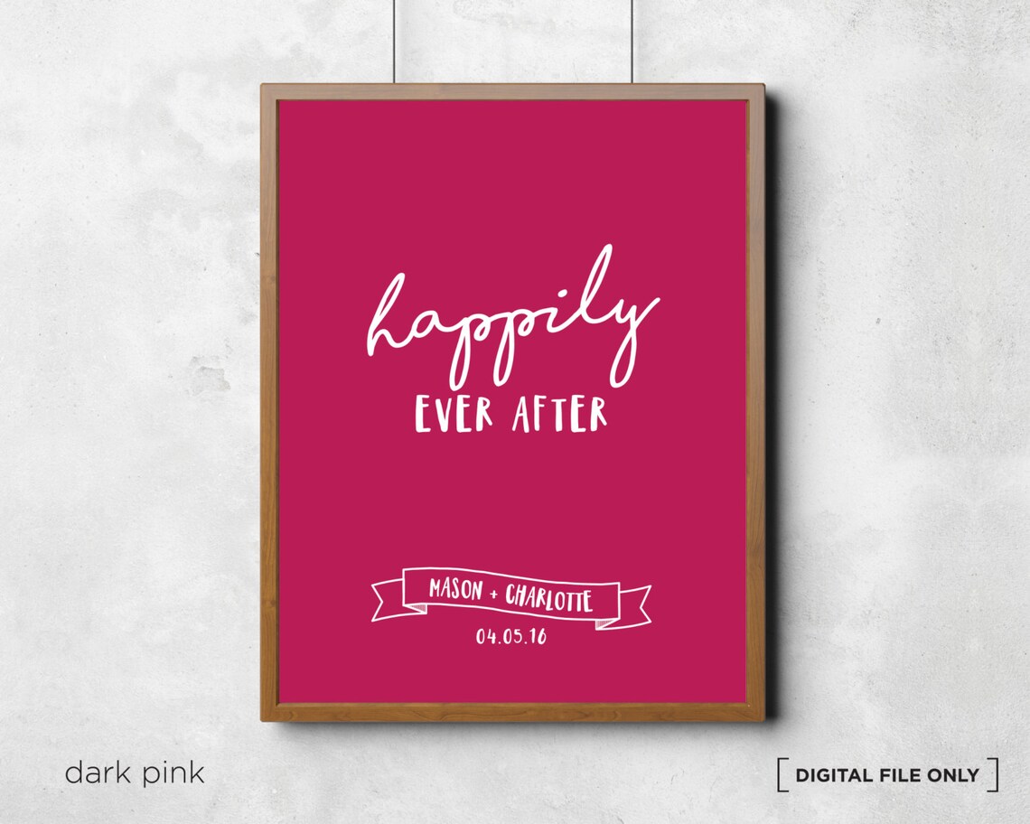 Personalized Wedding Anniversary Art Print - Image 2