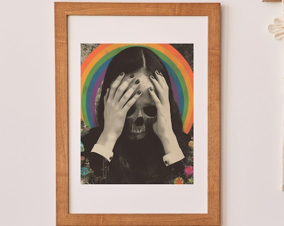 Happy Goth No11 Gothic Dark Art Print