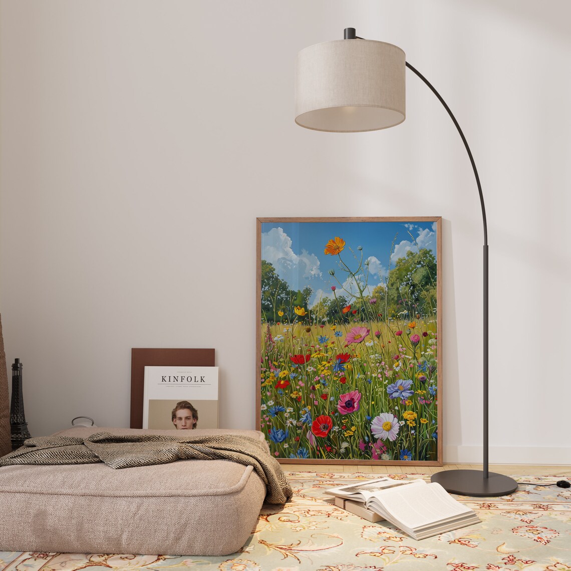 Wildflower Summer Meadow Art Print, Botanical Floral - Image 2