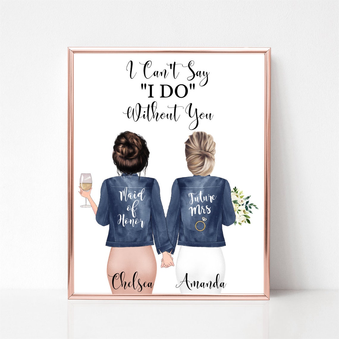 I Can't Say I Do Without You Bridesmaid Proposal Poster Gift - Image 4
