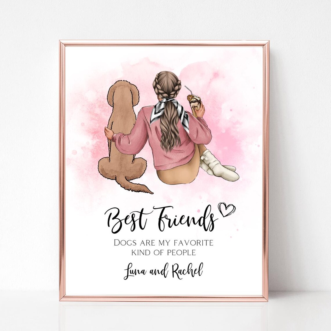 Best Friends Dogs Are My Favorite Kind Of People Funny Poster