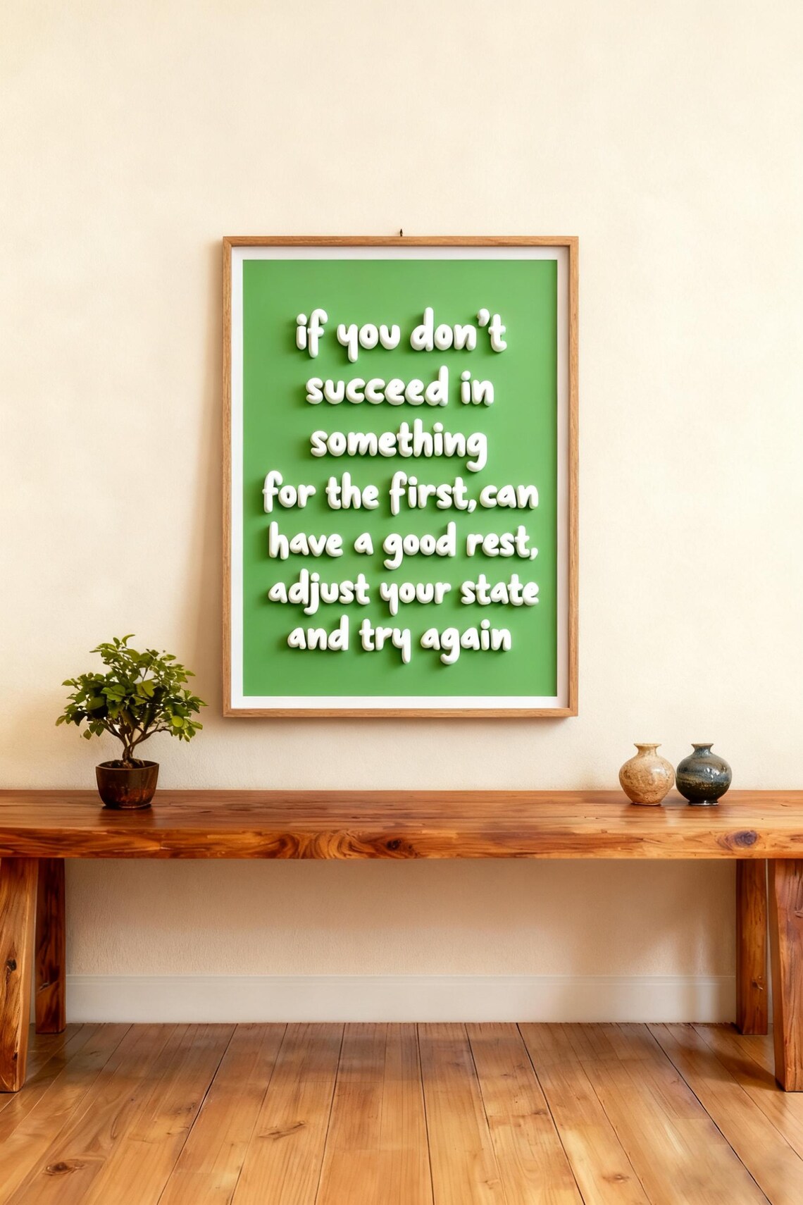 Motivational Quote, Minimalist Typography Art Print
