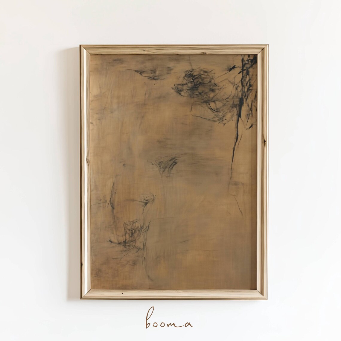 Abstract Wall Art Neutral Tones Art Print