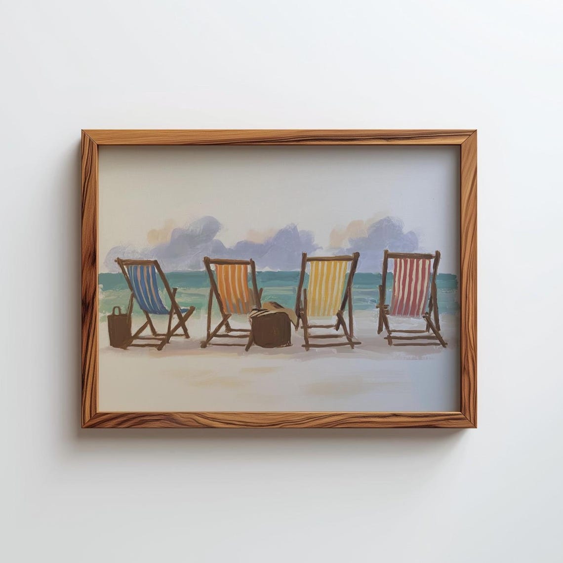 Tropical Summer Art Print Beach Poster Wall Decor Digital Download