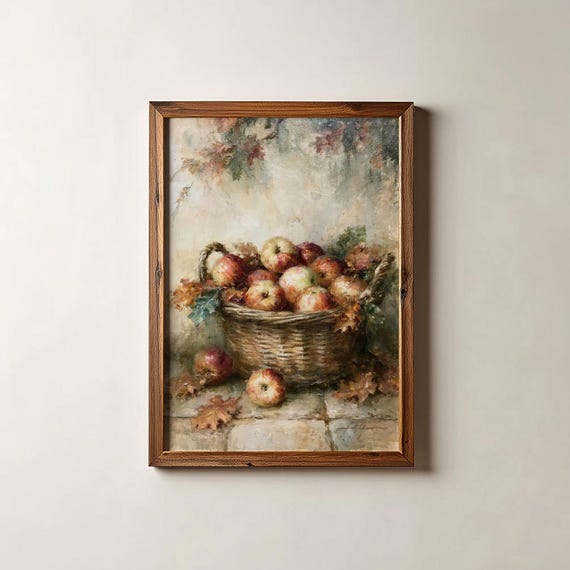 Moody Still Life Print Fall Art Cottagecore Autumn Wall Digital Download