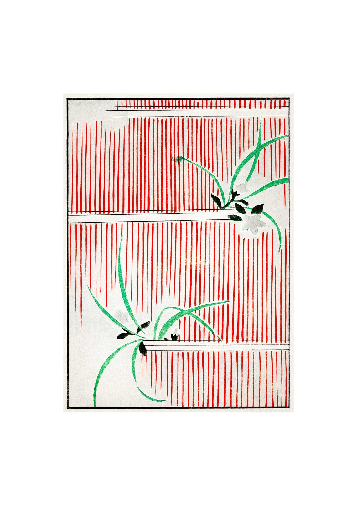 Morning Glory Watanabe Seitei Bijutsu Sekai Japanese Woodblock Poster