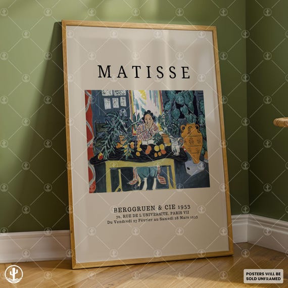Henri Matisse Poster Wall Art Painting Landscape Prints Museum