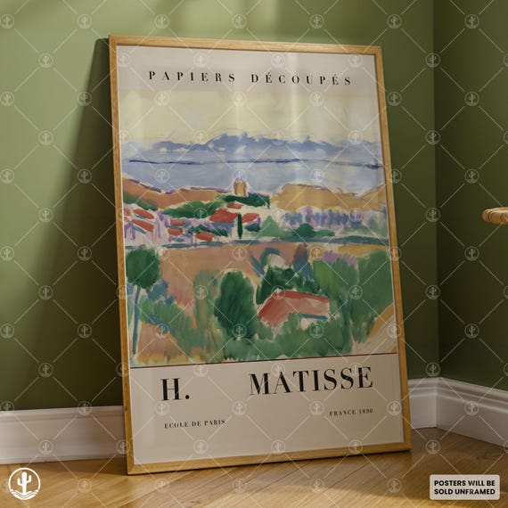 Henri Matisse Poster Wall Art Painting Landscape Prints Museum