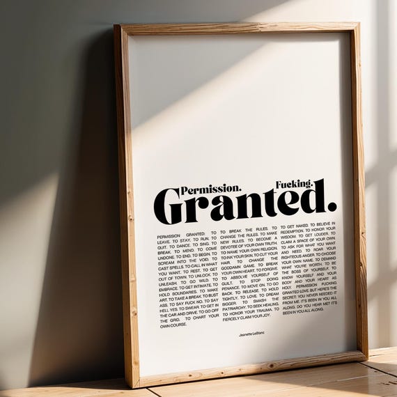 Female Empowerment Typography Poster