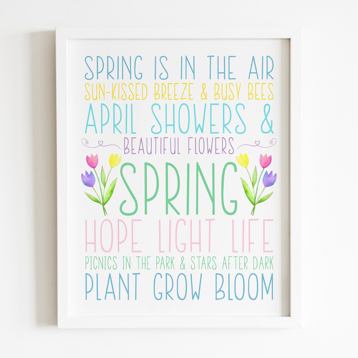 Spring Seasonal Words and Sayings Art Print - Image 5