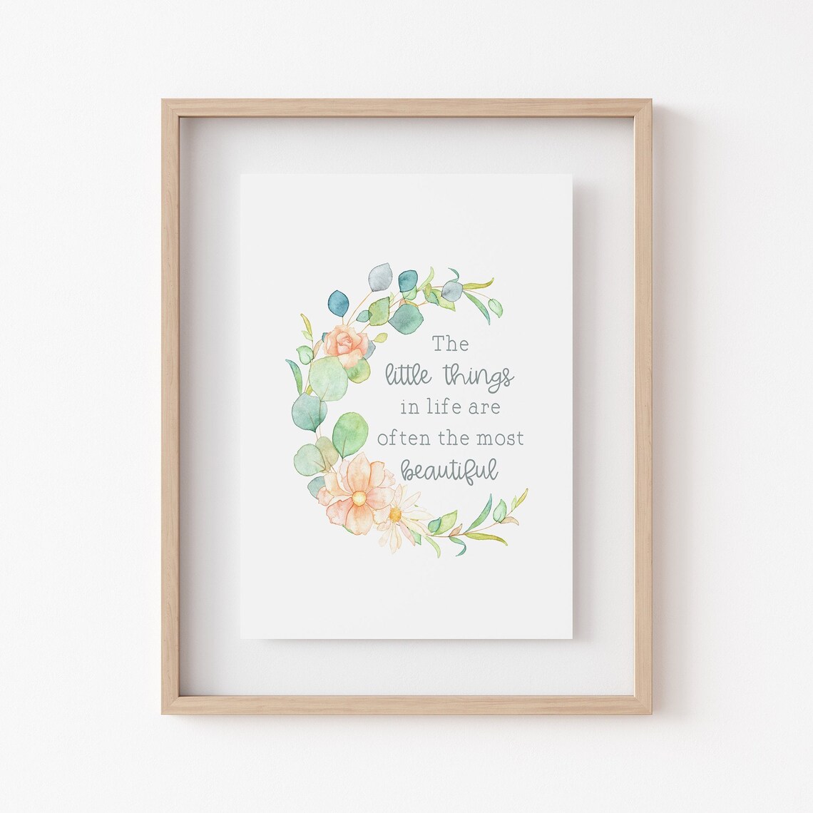 Inspirational Little Things Quote, Boho Wall Decor - Image 2